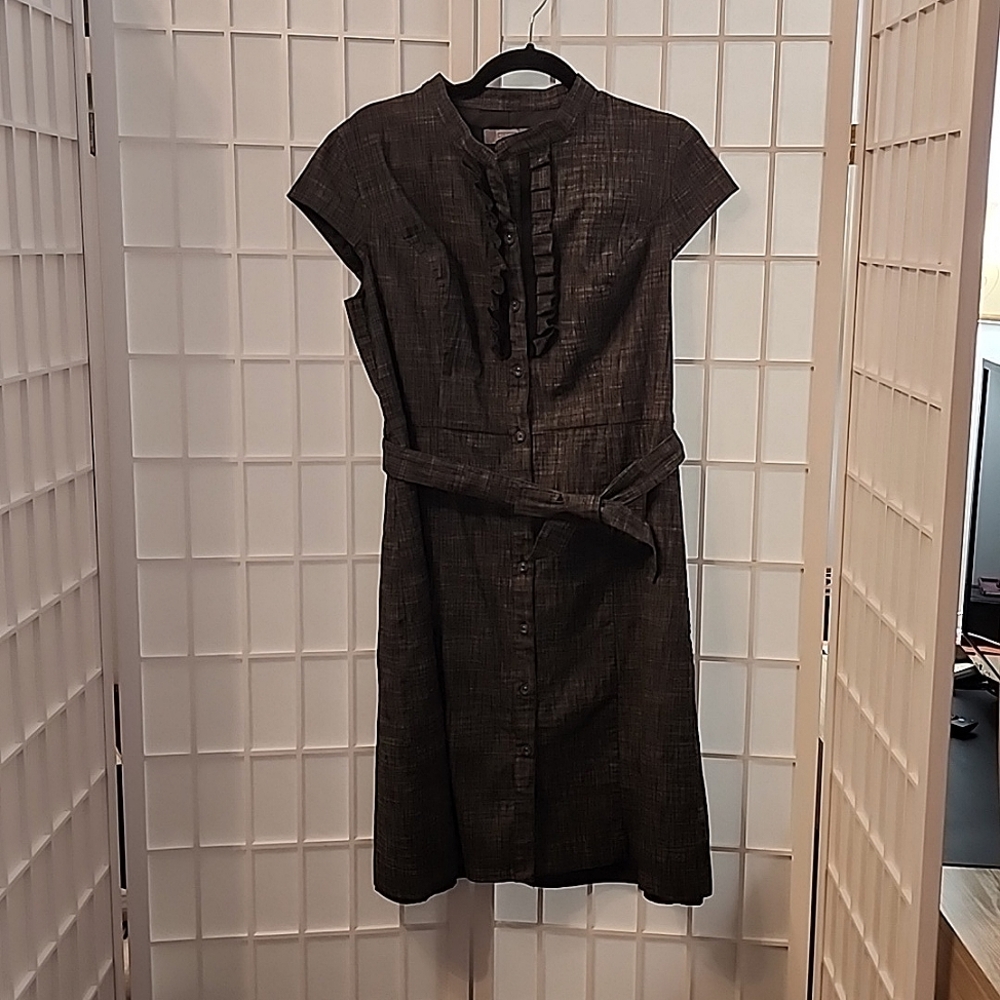 Merona sz 12 Black White/ Gray structured dress